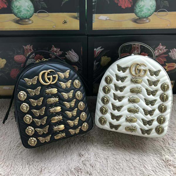 GUCCI專賣店全皮雙肩包476671