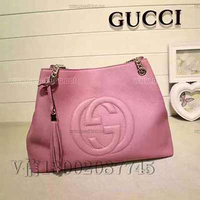 gucci專賣店品質原單皮質 308982玫紅色 