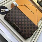 N41129 咖啡格中號 FAVORITE 中號手袋 以 Damier Eb