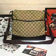 gucci145857啡布啡皮 34X20X2c