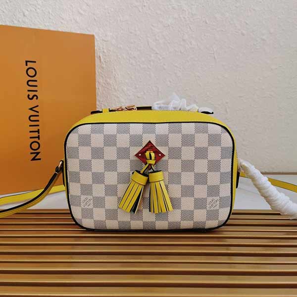 LV Saintonge手袋：Damier Azur帆