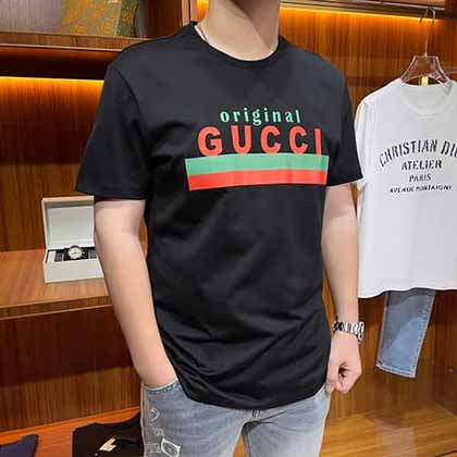 Gucci古奇春夏新品男士純棉短