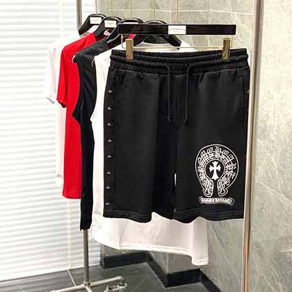 Chrome Hearts 克羅心印花刺繡工藝時尚休閑短褲