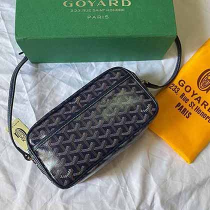 桂花樓皮具Goyard/戈雅經典Y字logo印花相機包 飯盒包